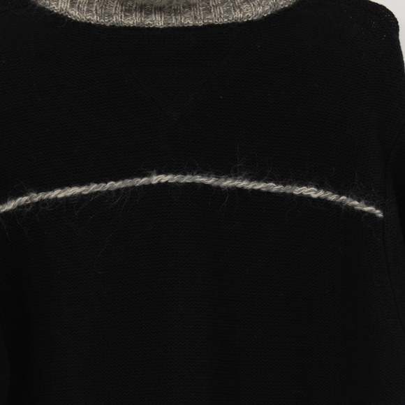TOMMY HILFIGER Men’s Sweater, Black, Quarter Zip, Cotton, Mohair, Wool Size M - Picture 3 of 12